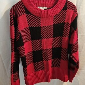 Othr Red and Black Checkered Sweater